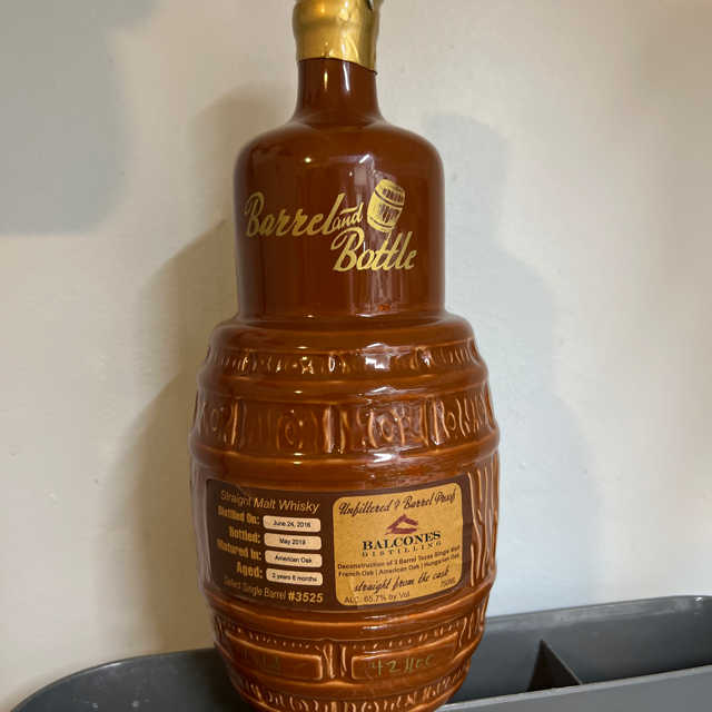 Barrel and Bottle Balcones Deconstruction American Oak