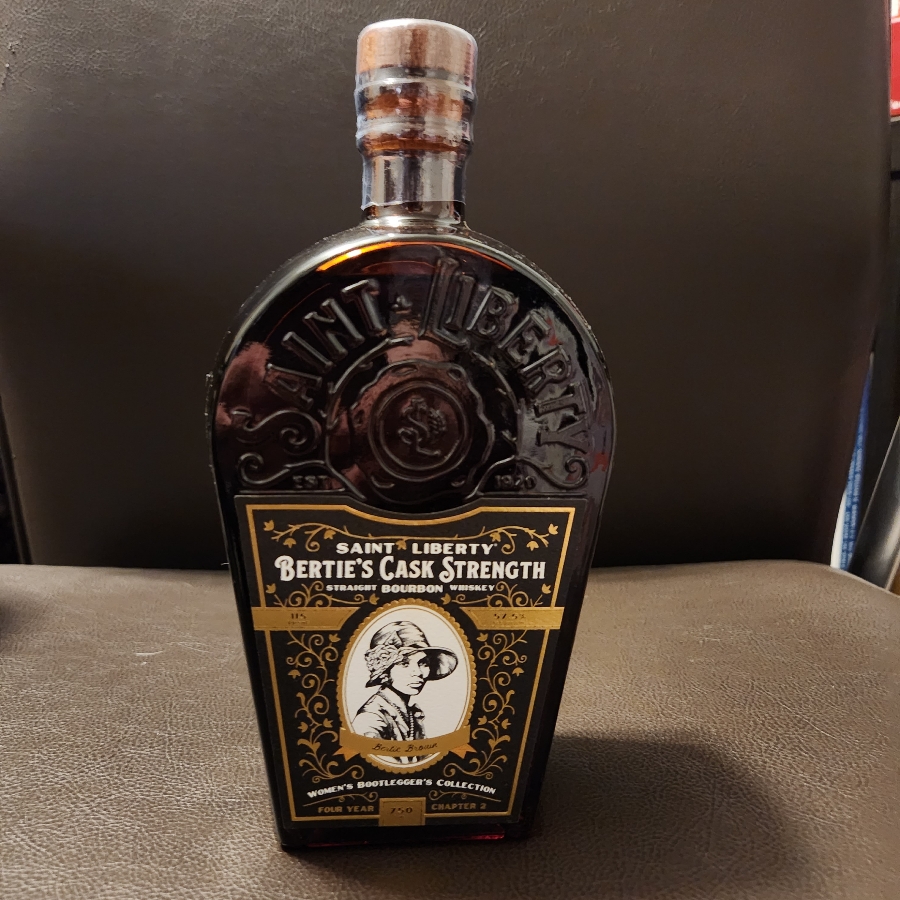 Saint Liberty Berties Cask Strength Straight Bourbon Whiskey