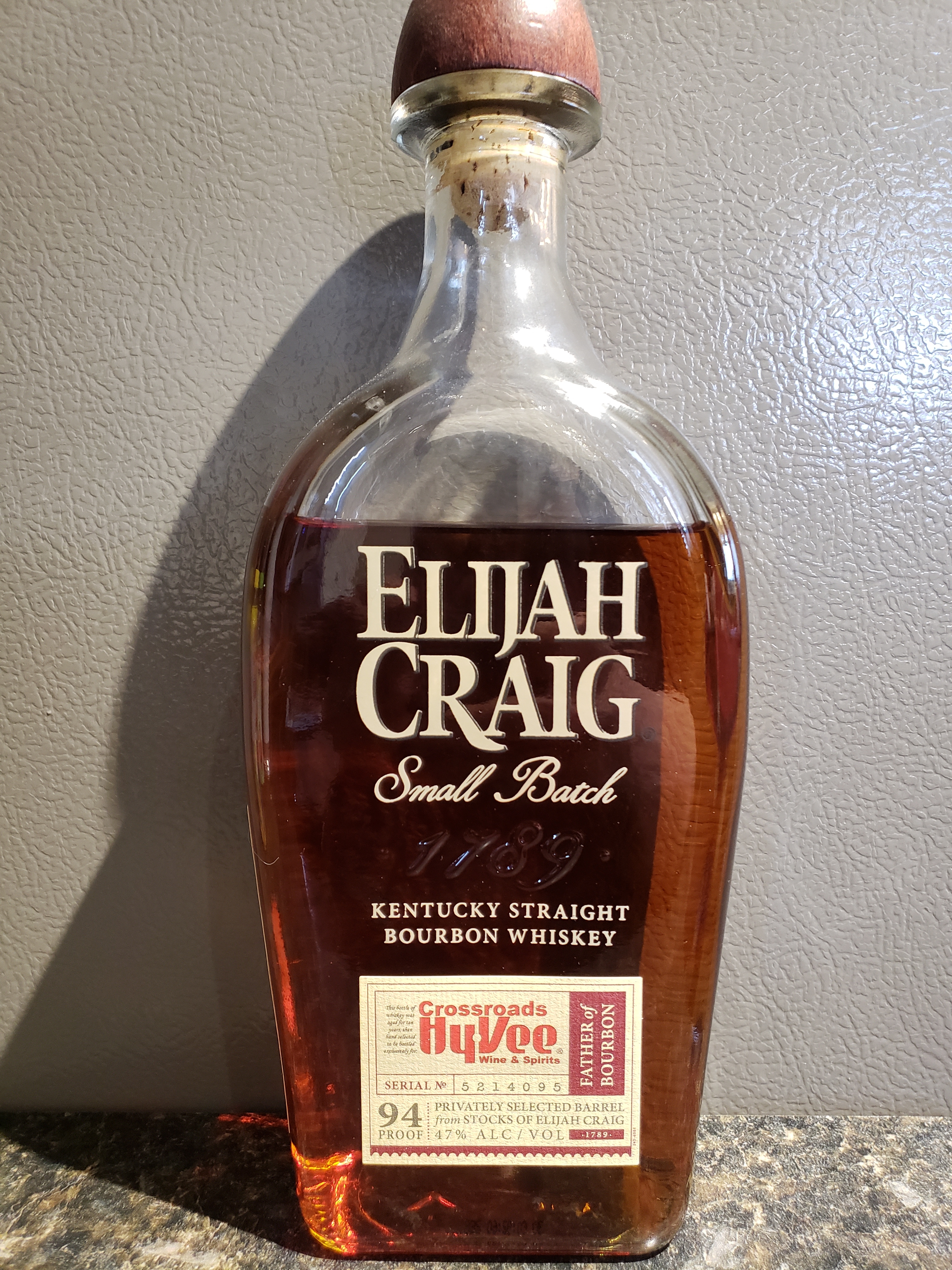 Elijah Craig Small Batch 10 Year Crossroads Hy-Vee store pick