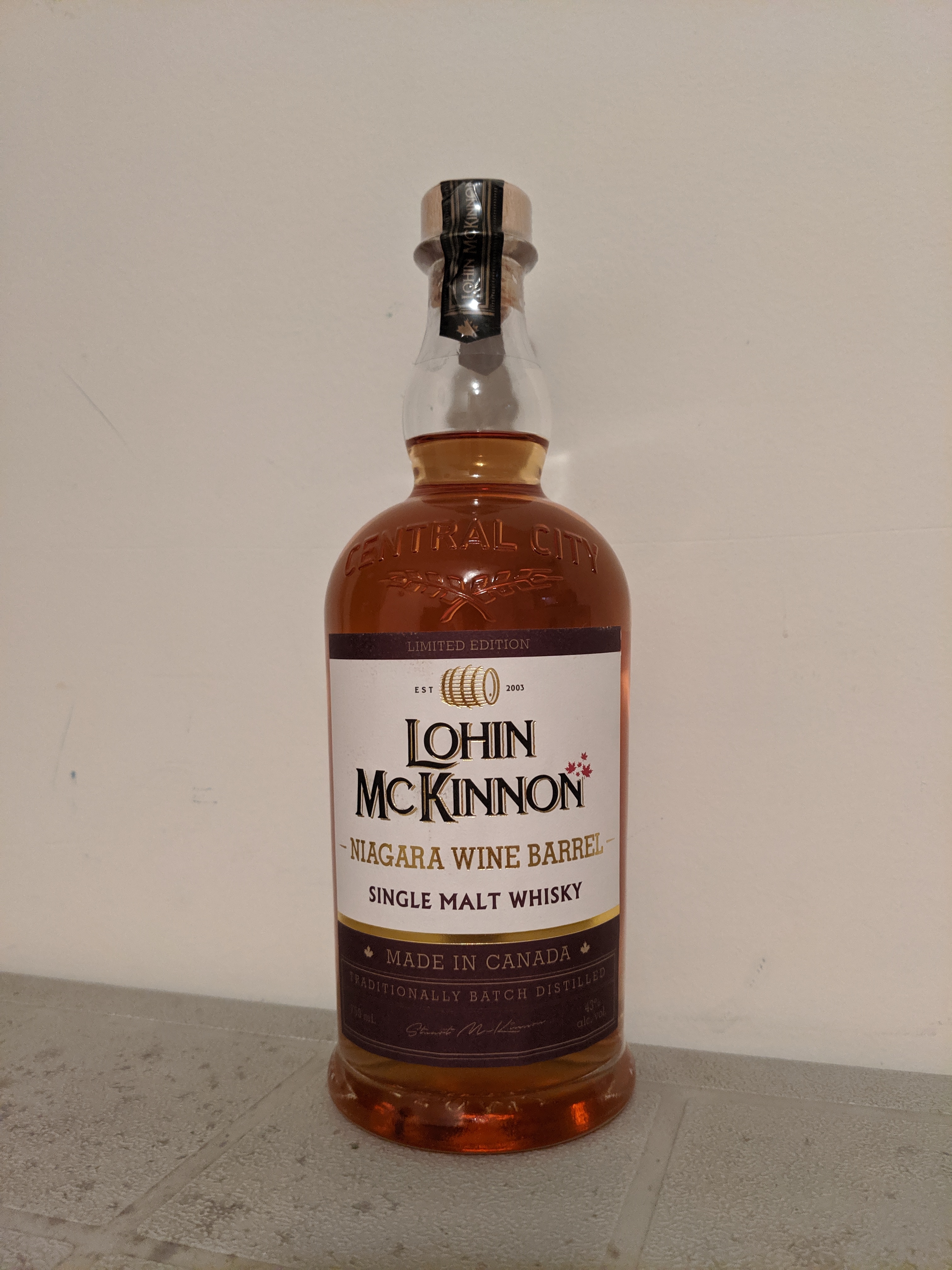 Lohin McKinnon Niagara Wine Barrel Single Malt Whisky