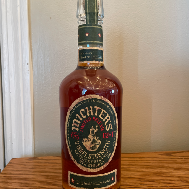 Michter's US*1 Barrel Strength Kentucky Straight Rye (2020 Release)
