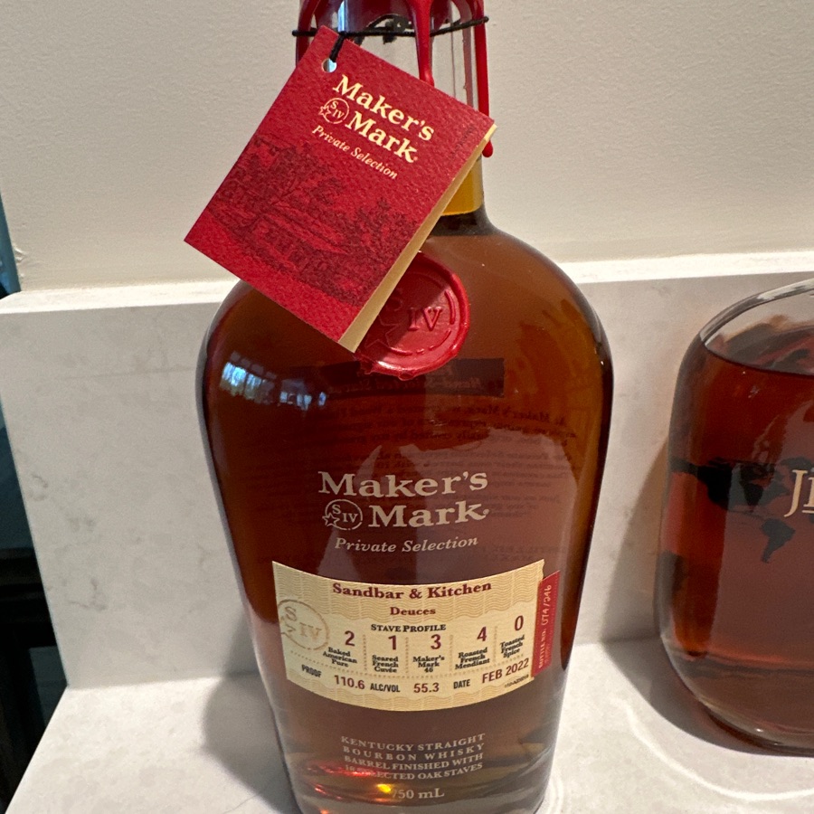 Maker's Mark Private Selection - Sandbar & Kitchen - Deuces