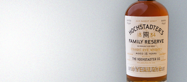 Hochstadter's Family Reserve Straight Rye Whiskey