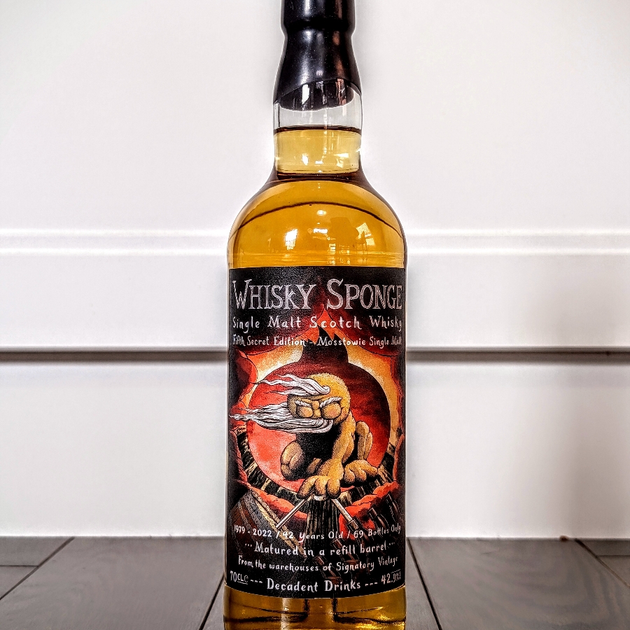 WhiskySponge Mosstowie 1979 42 Year Single Malt Scotch Whisky