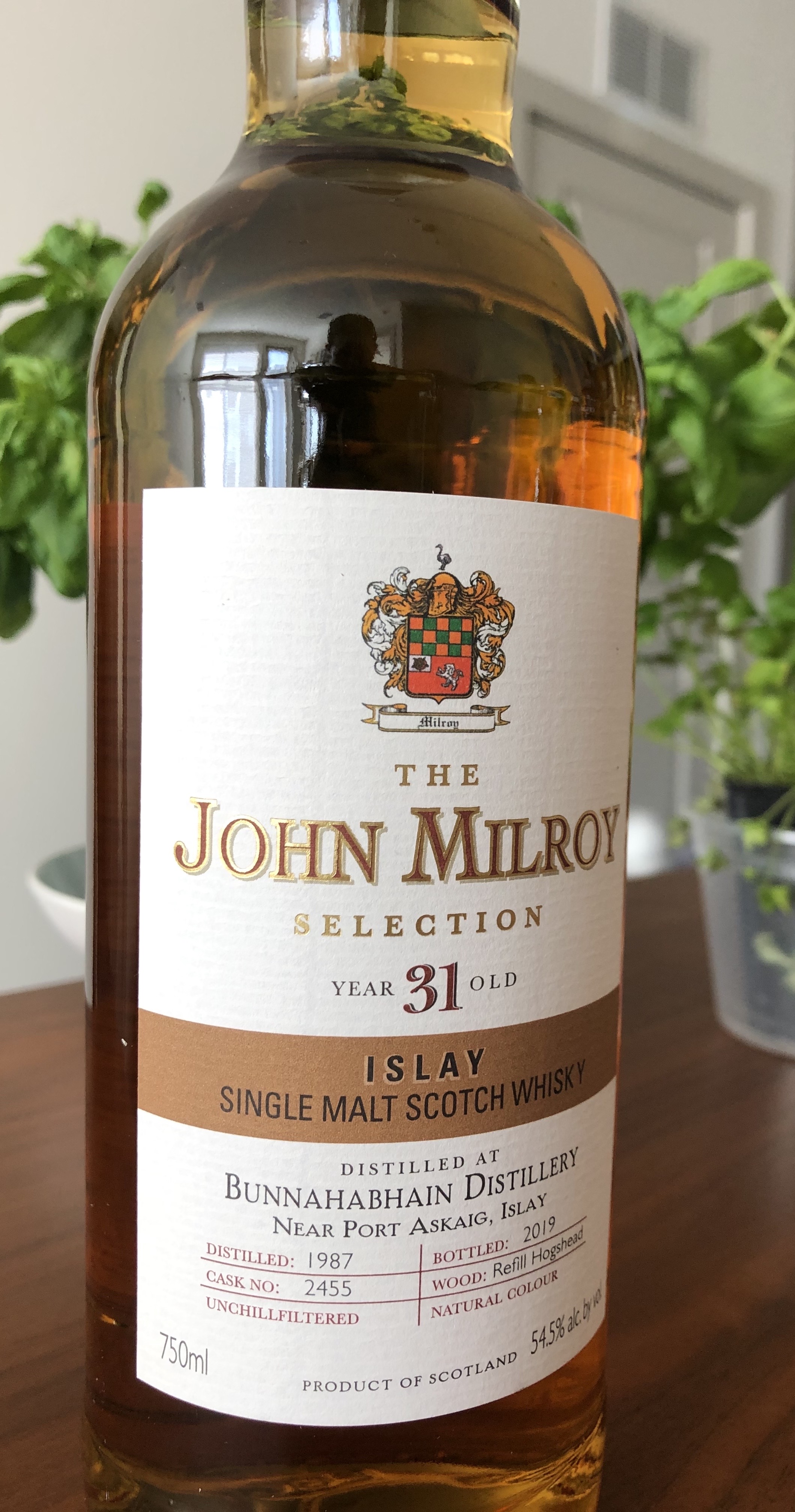 1987 Bunnahabhain 31 YR (John Milroy) Single Barrel Cask Strength