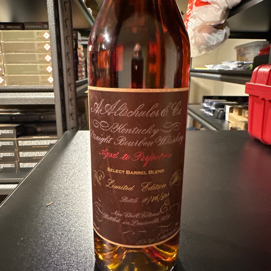 A. Altschuler Limited Edition Kentucky Straight Bourbon Whiskey Select Barrel Blend Aged to Perfection