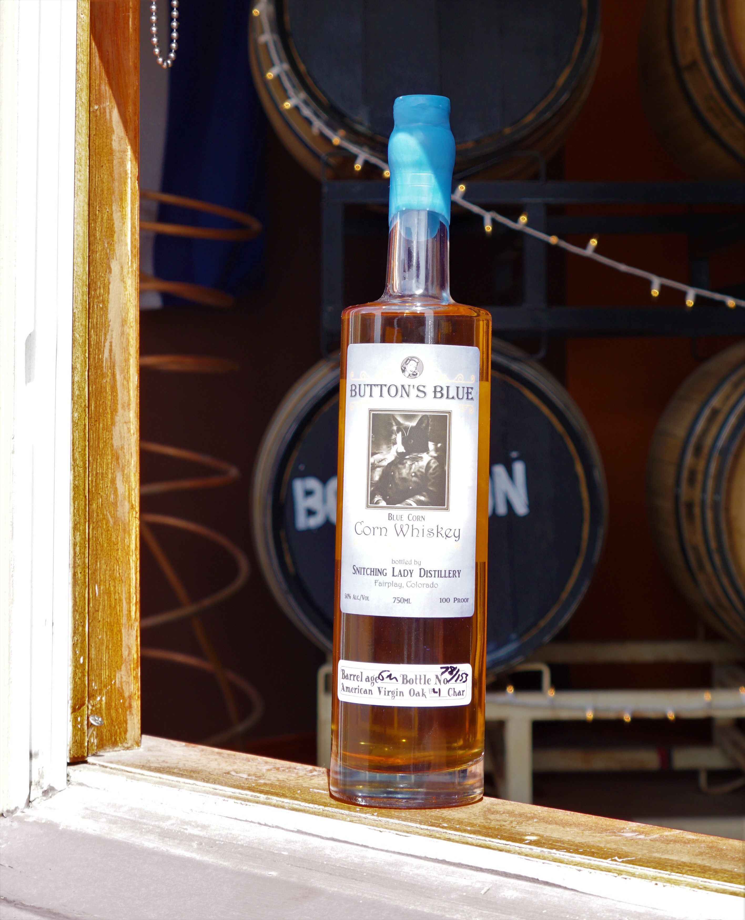 Button Blue's Blue Corn Whiskey