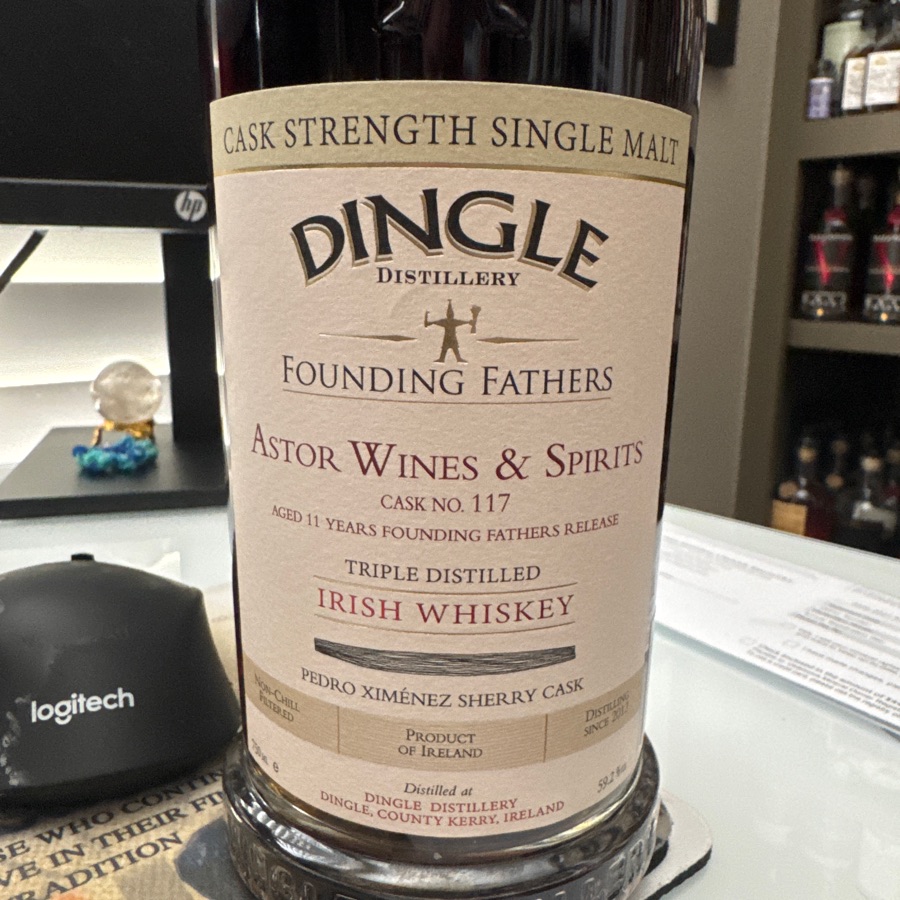Dingle founding fathers, Astor wines and spirits cast number 117