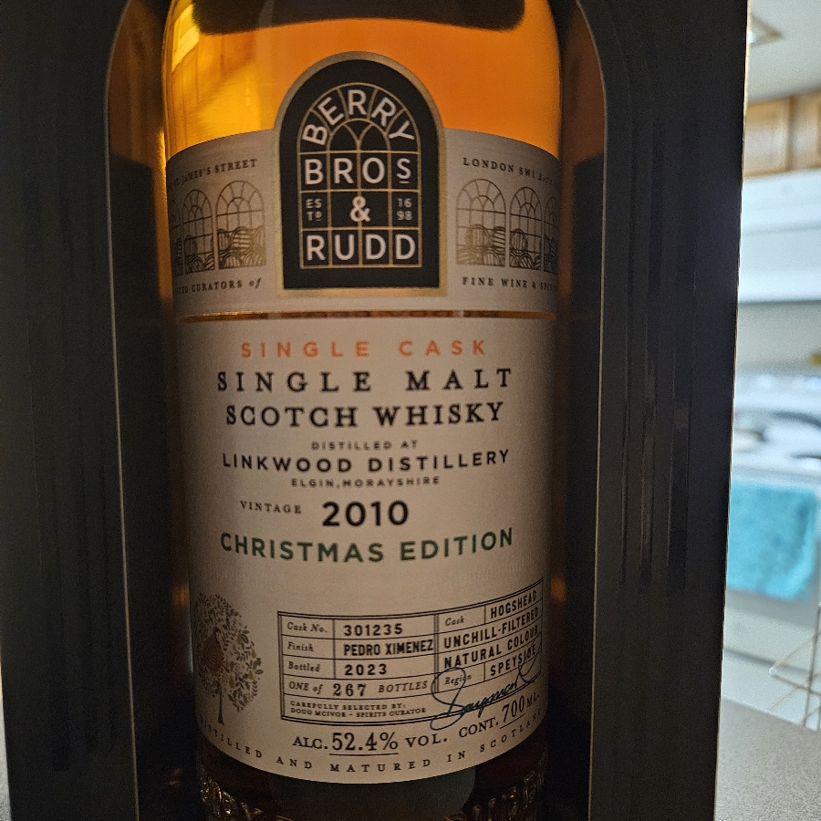 Berry Bros and Rudd Linkwood 2010 Christmas Edition