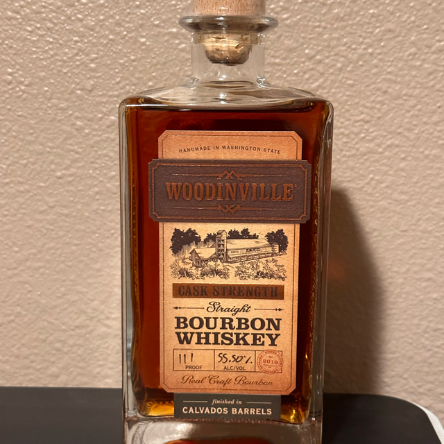 Woodinville Cask Strength Straight Bourbon, Finished in Calvados Casks