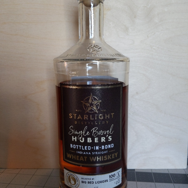 Starlight Single Barrel Huber's Bottled in Bond Wheat Whiskey