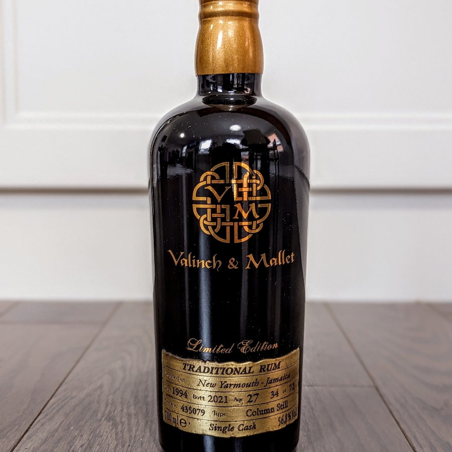 Valinch & Mallet New Yarmouth 1994 27 Year Jamaican Rum