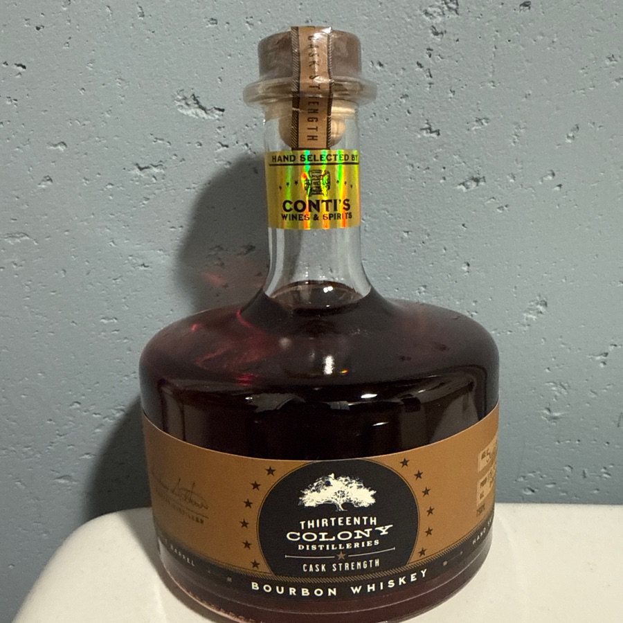 Thirteenth Colony Single Barrel Cask Strength Bourbon Whiskey