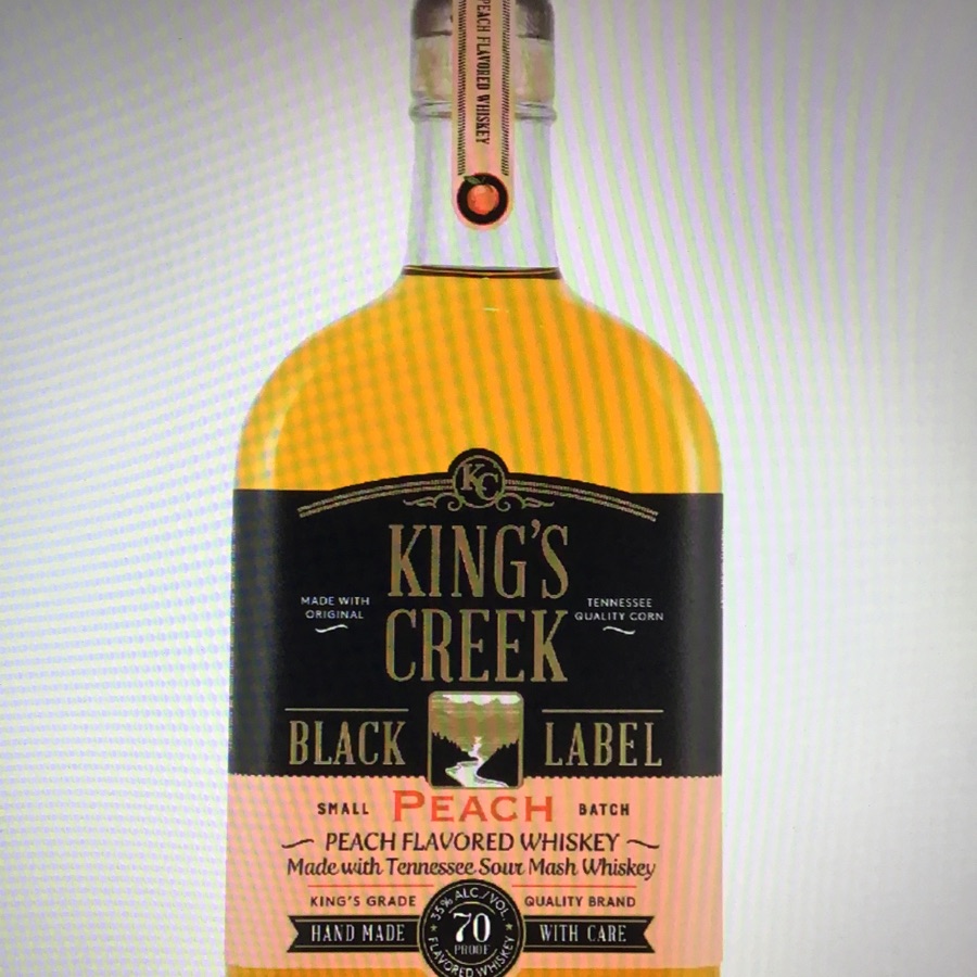 King's Creek Black Label Peach Whiskey