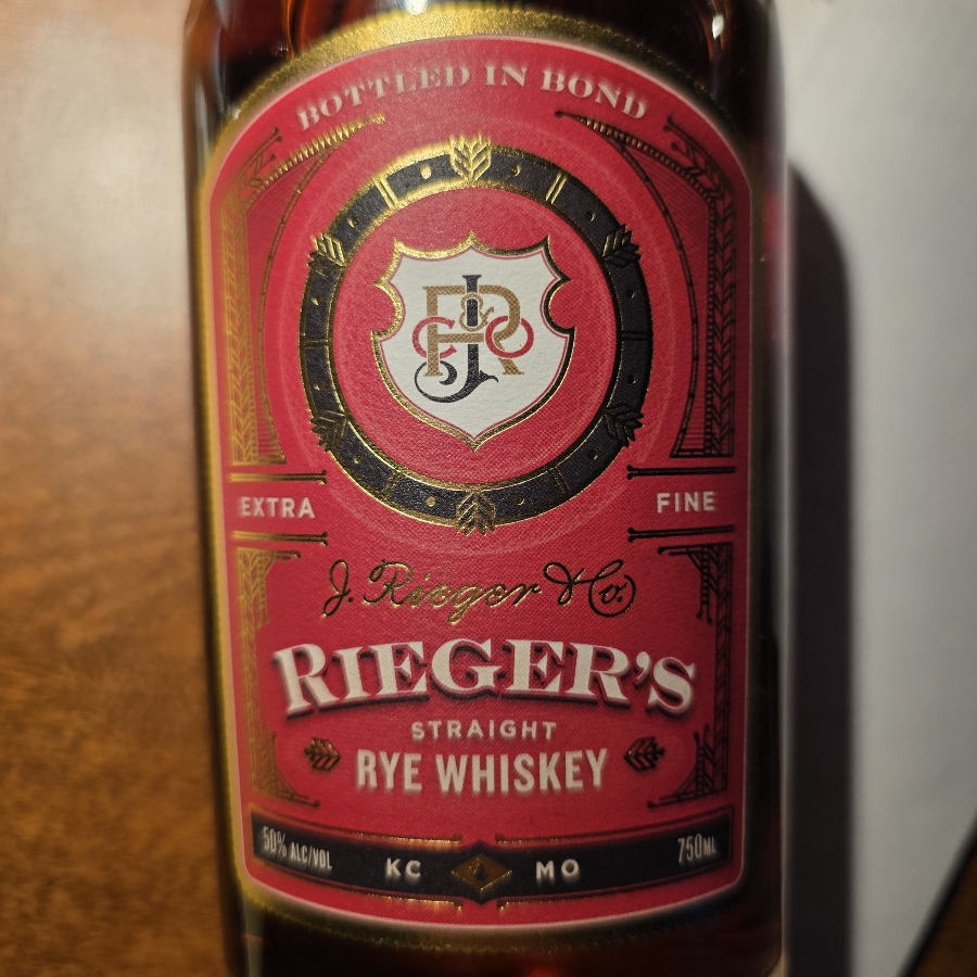 Rieger's Straight Rye Whiskey