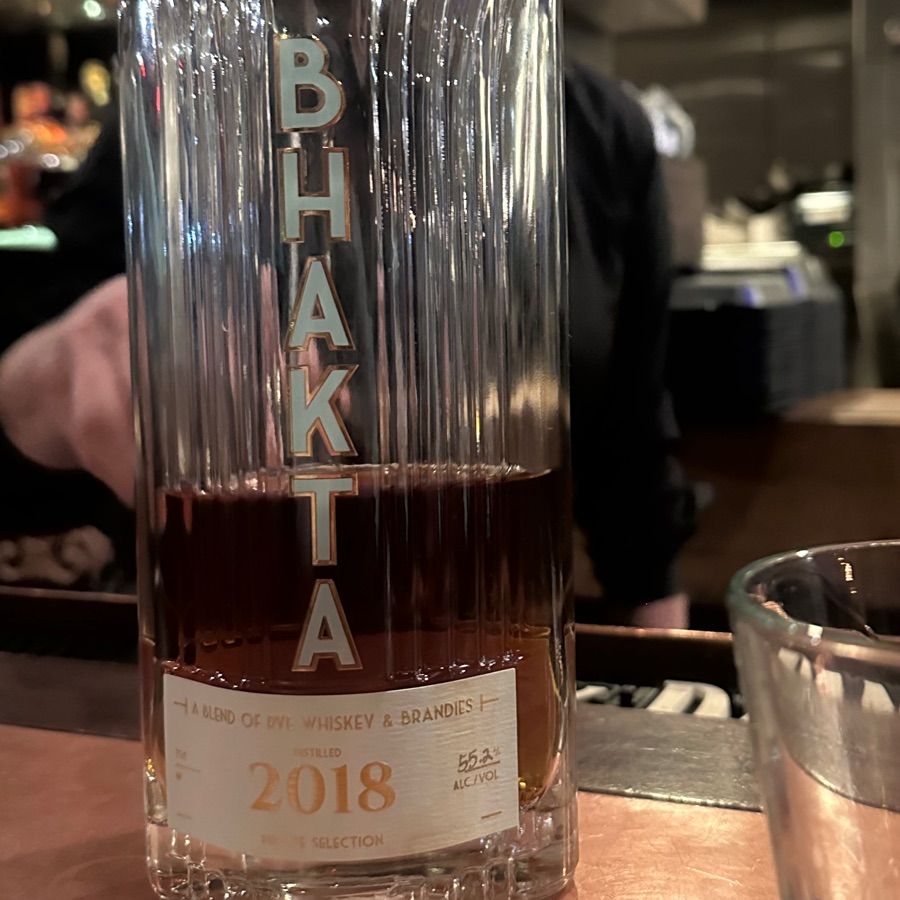 BHAKTA 2018 Rye & Brandy Blend