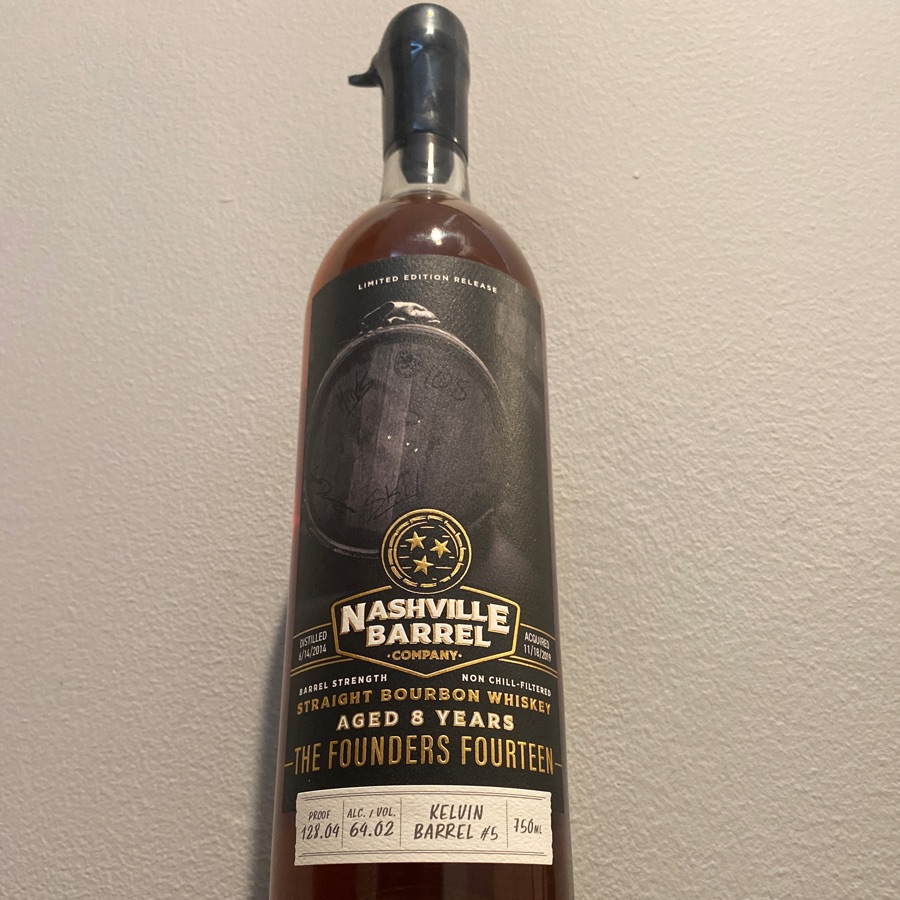 Nashville Barrel 8 Year Barrel Strength Straight Bourbon (The Founders Fourteen)