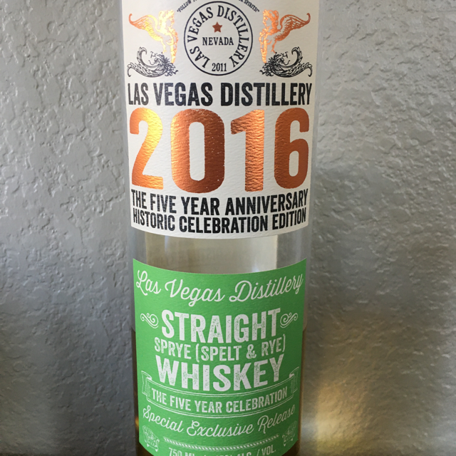 Las Vegas Distillery Straight Sprye (Spelt and Rye) Whiskey