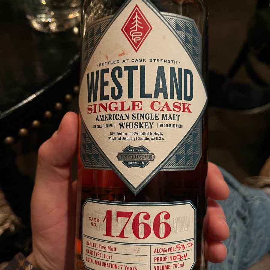 Westland Single Cask No. 1766