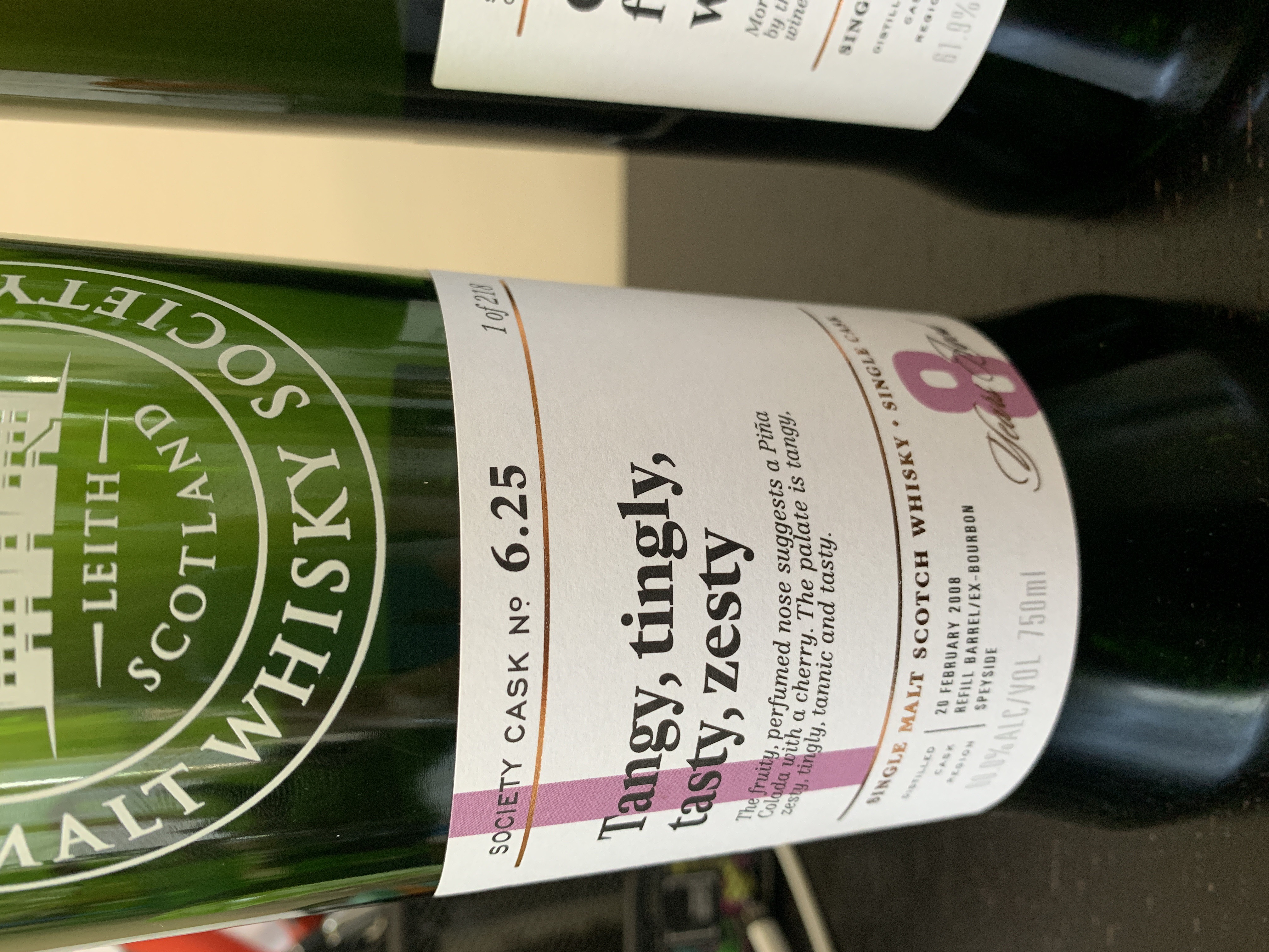 Tangy, tingly, tasty, zesty 6.25 (SMWS)