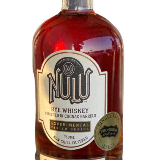 NULU Experimental Finish Series Rye Finished in Cognac Barrels