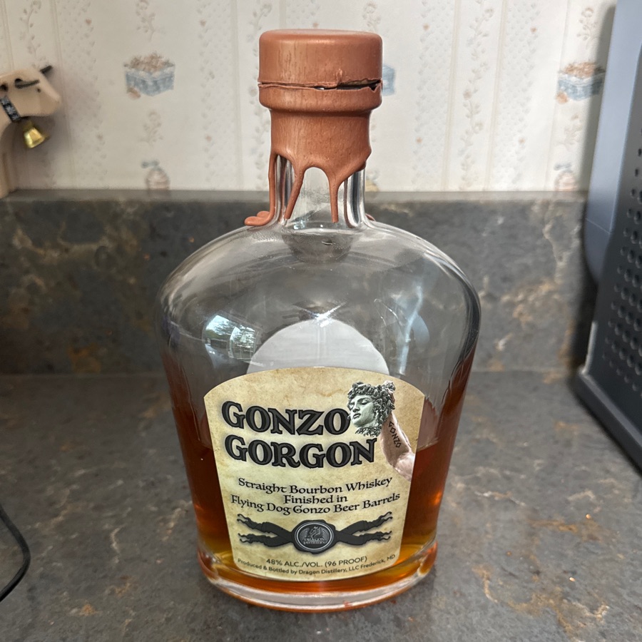Gonzo Gorgon Straight Bourbon Whiskey Finished in Flying Dog Gonzo Beer Barrels