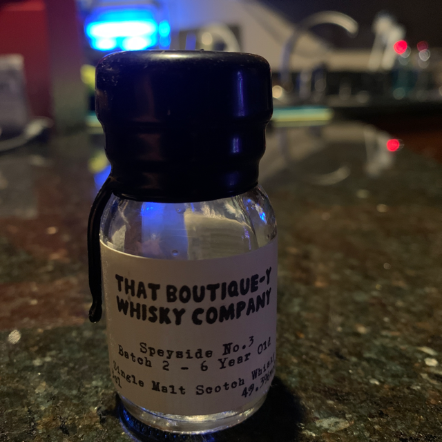 That Boutique-y Whisky Company Speyside No. 3 Batch 2 - 6 Year Old