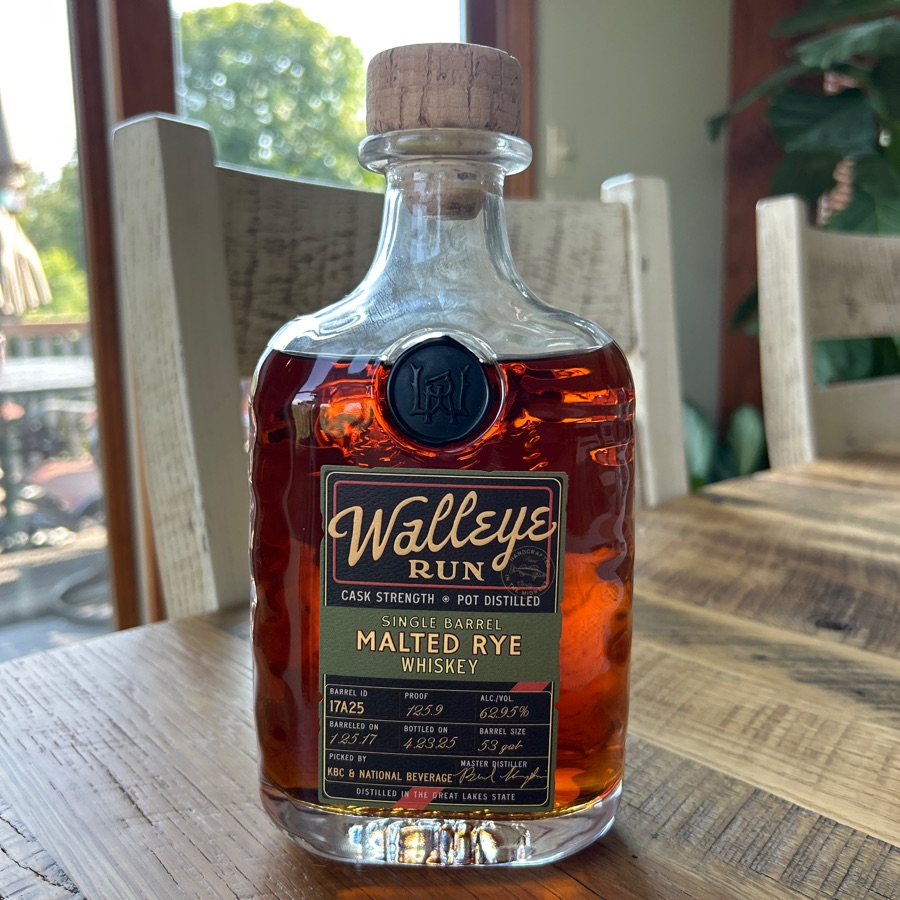 Walley Run Rye Single Barrel Malted Rye Whiskey (Store Pick - KBC & National Beverage)