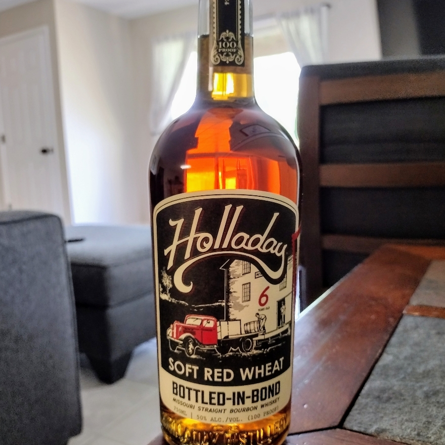 Holladay Soft Red Wheat Bottled-In-Bond 6 Year Missouri Straight Bourbon Whiskey