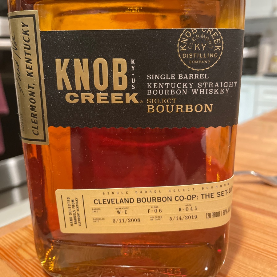 Knob Creek Single Barrel Select Bourbon W-E F-06 R-045 (The Set-Up)