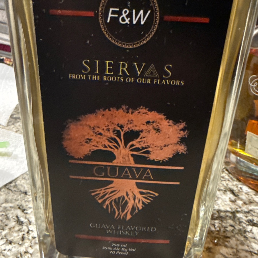 F&W Siervas Guava Flavored Whiskey
