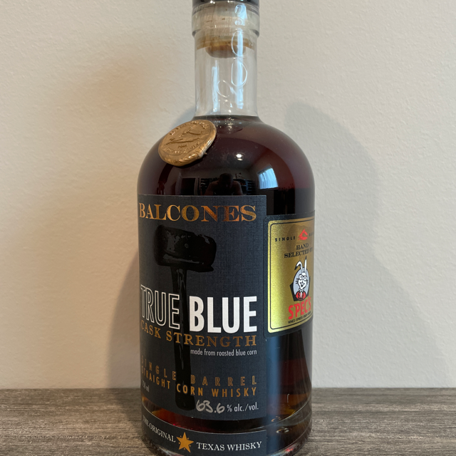 Balcones True Blue Cask Strength Single Barrel Straight Corn Whisky (Spec's)