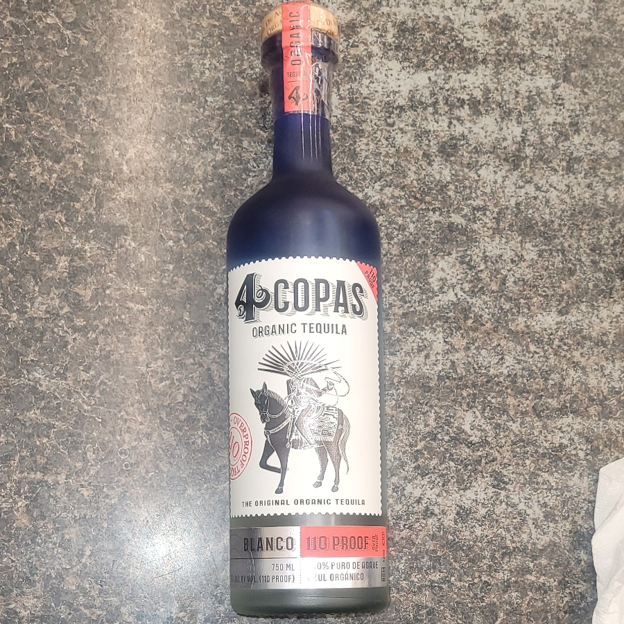 4 copas overproof tequilla