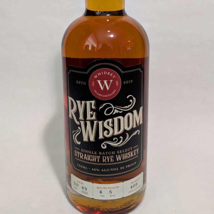 Whidbey Island Rye Whiskey Straight Rye Whiskey