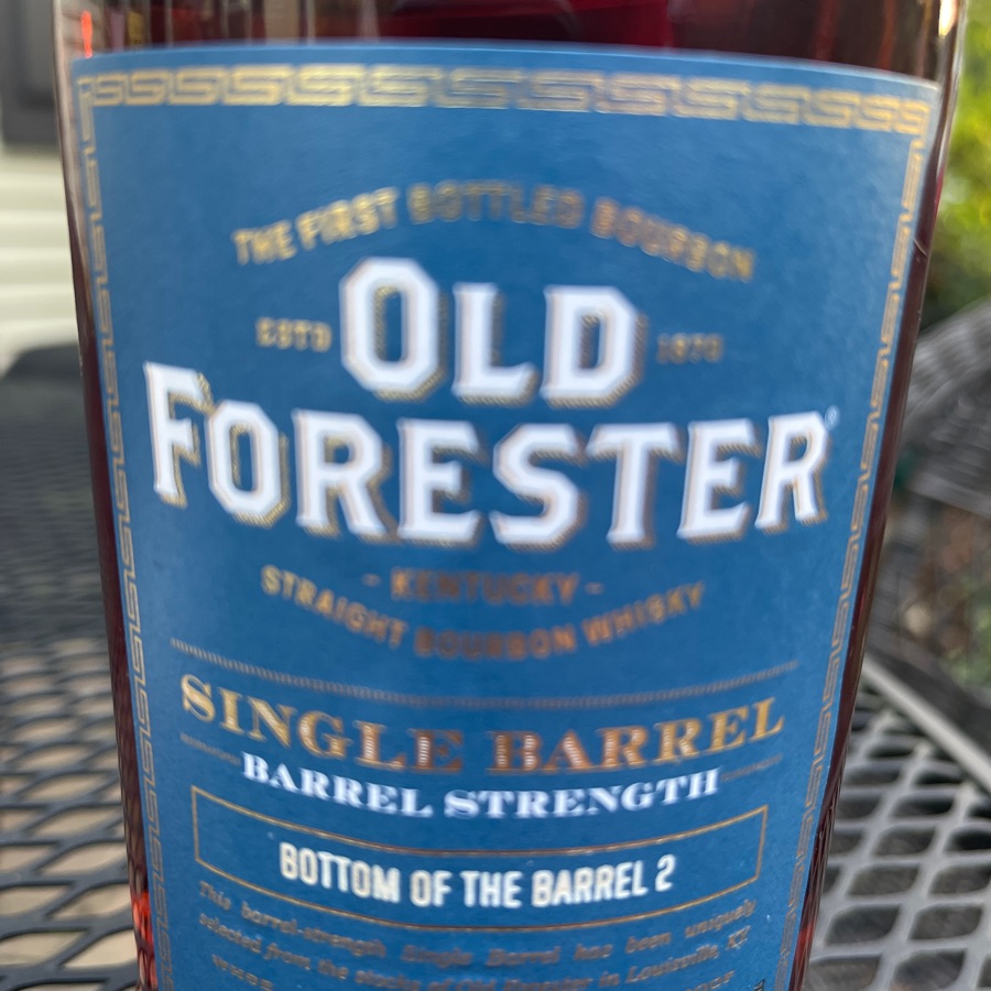 Old Forester Single Barrel Barrel Strength