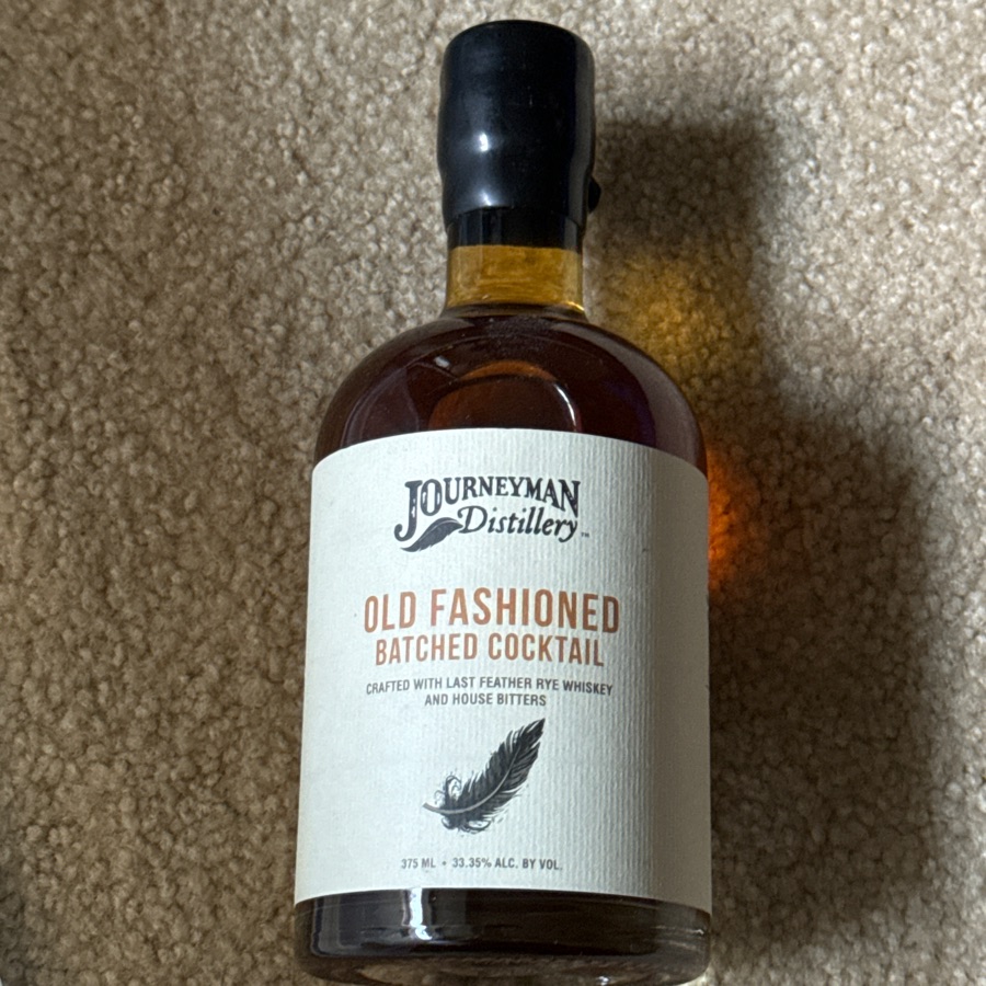 Journeyman Distillery Old Fashioned Batched Cocktail