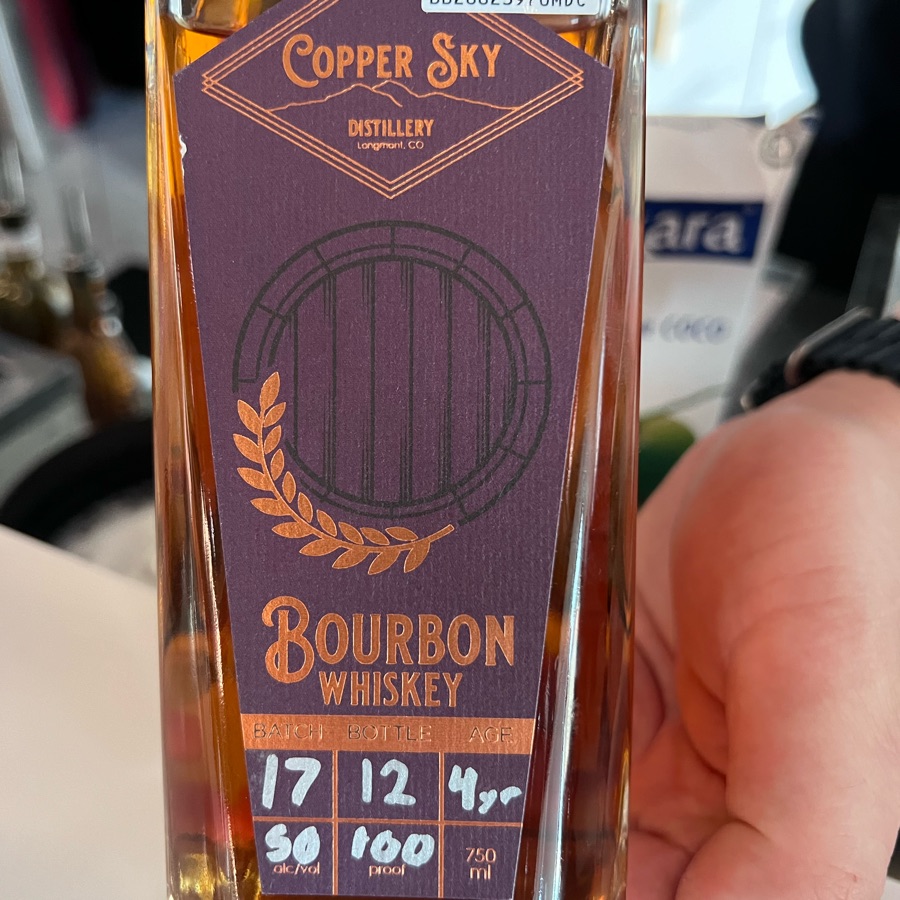 Copper Sky Bourbon Whiskey (Batch 17)