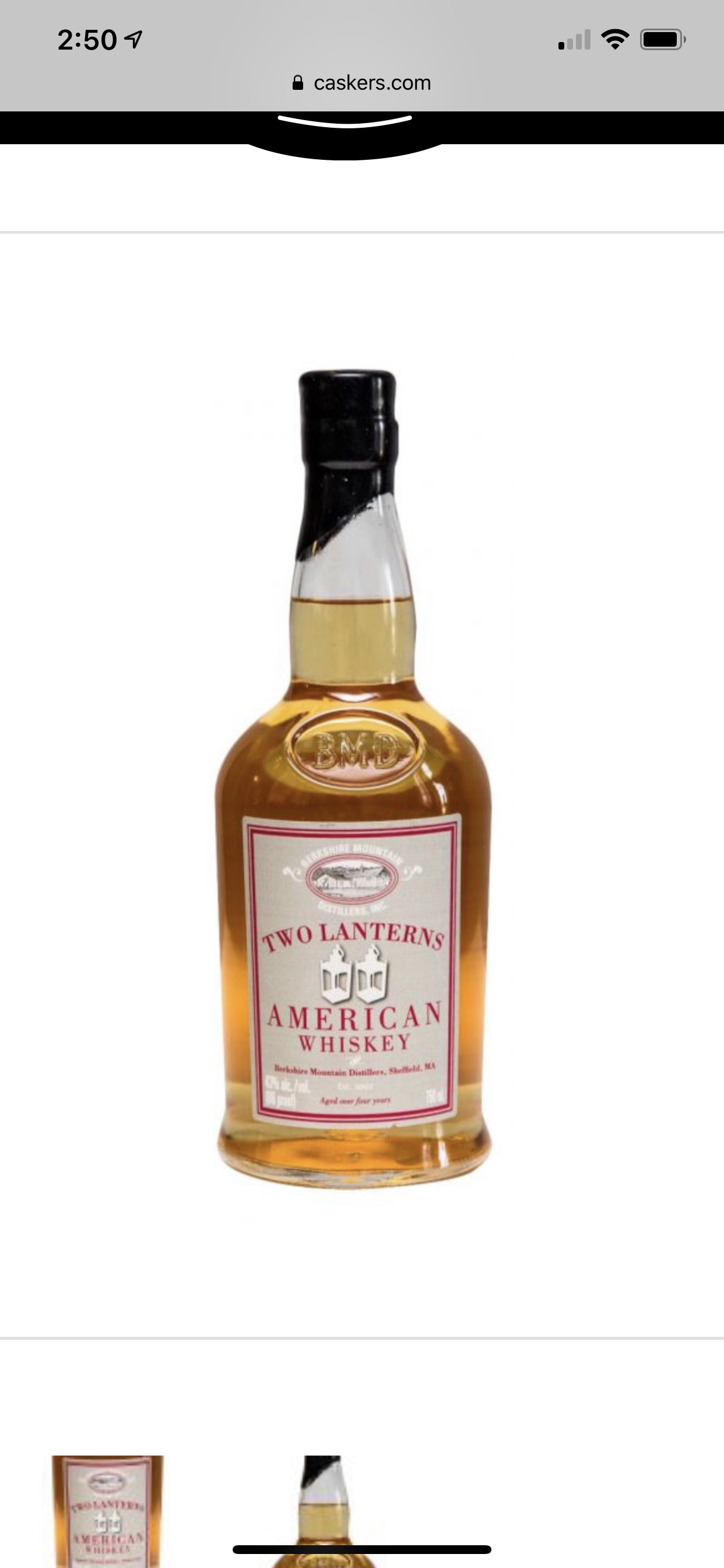 Berkshire Mountain Distillers Two Lanterns American Whiskey