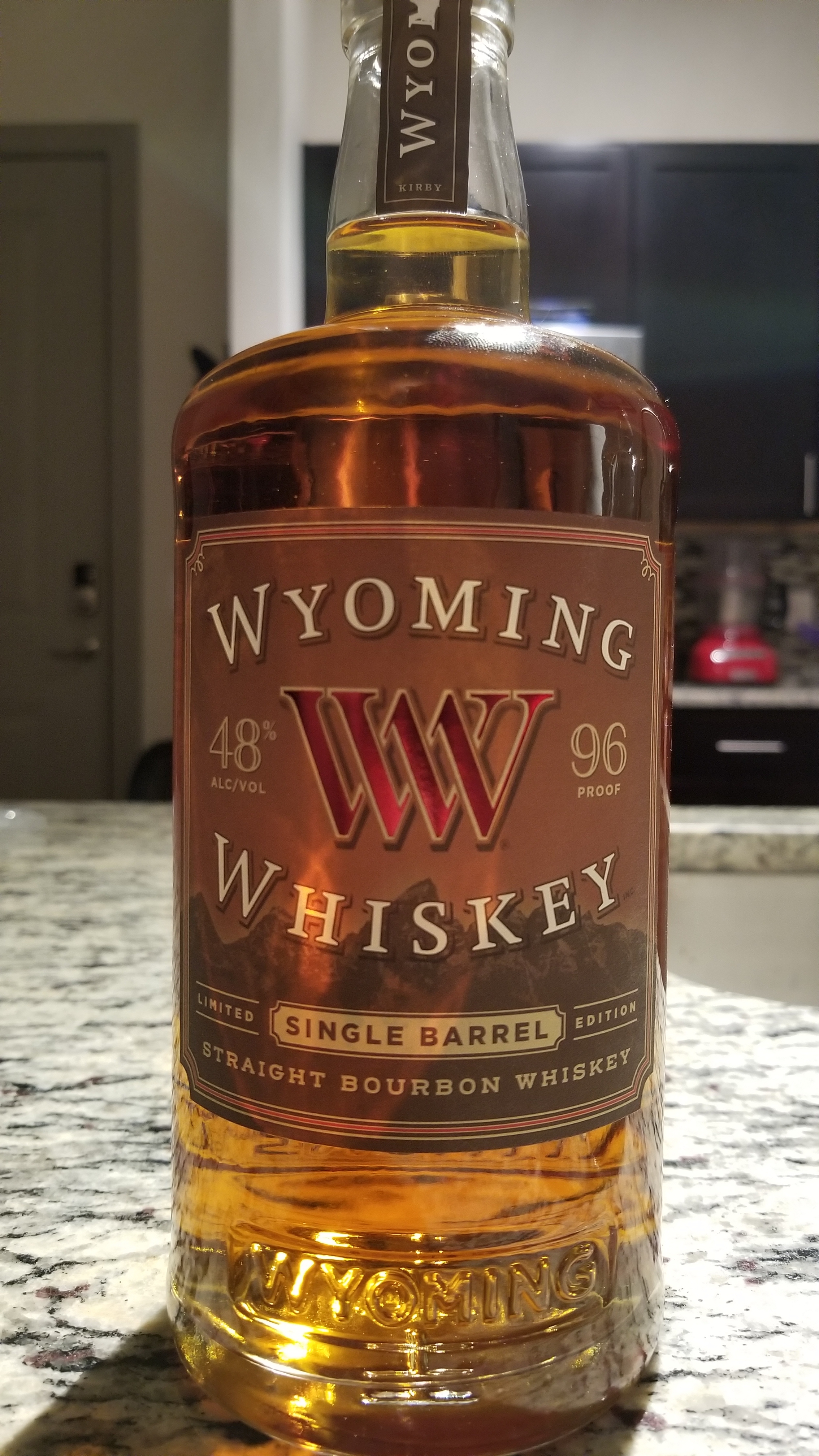Wyoming Whiskey Single Barrel Straight Bourbon Whiskey