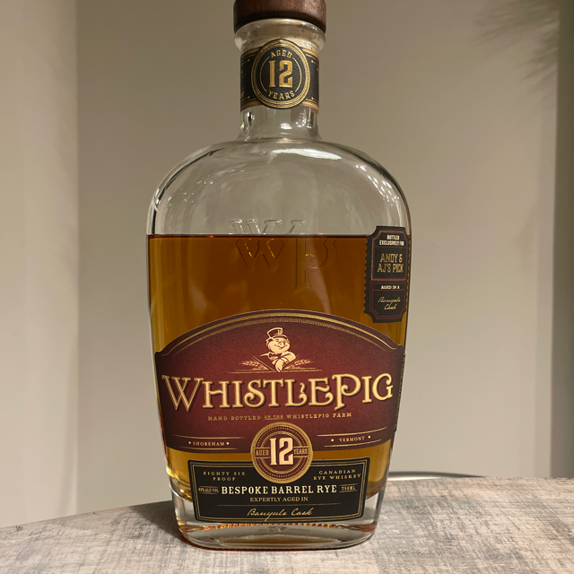 WhistlePig Bespoke Barrel Rye Banyuls Cask