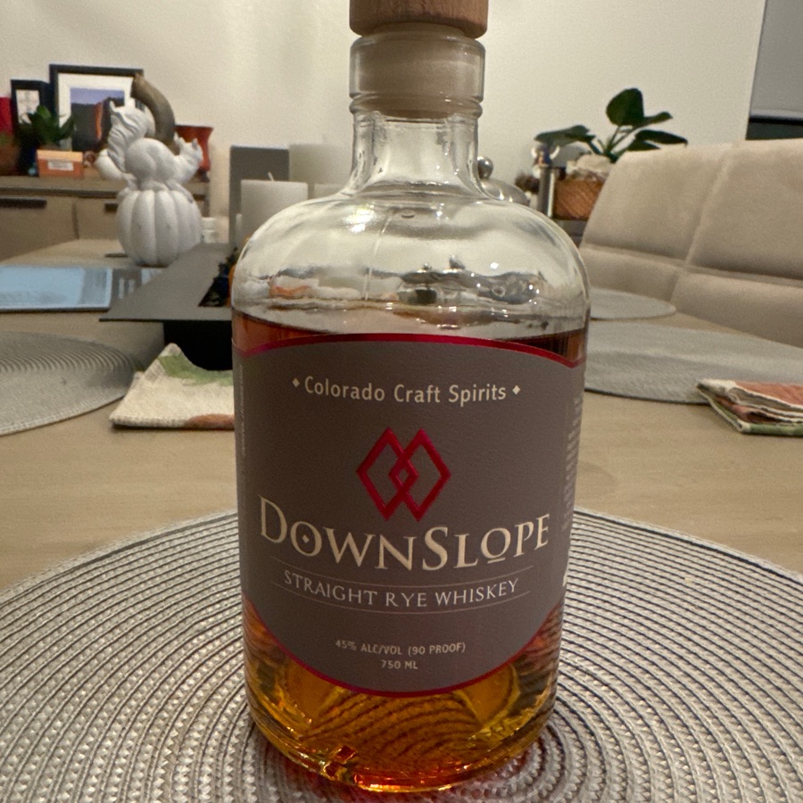 Downslope Straight Rye Whiskey