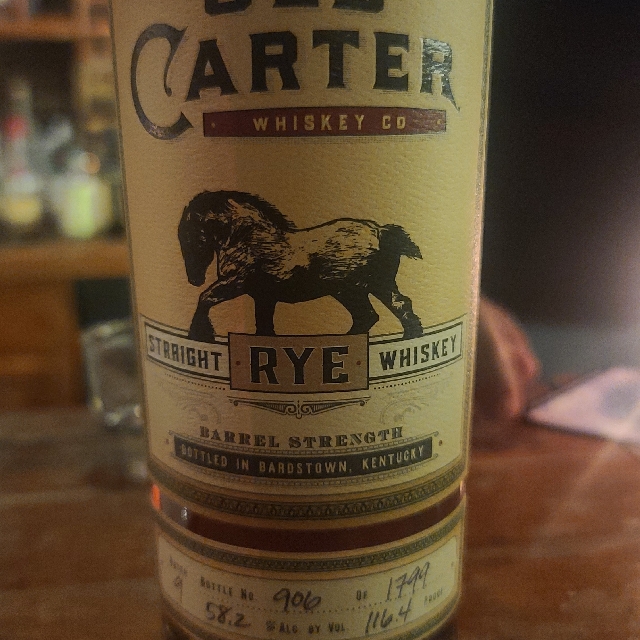 Old Carter Straight Rye Batch 9 (2021 Release)