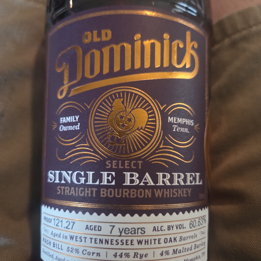 Old Dominick Single BarrelStraight Bourbon Whiskey Heritage Liquor & Wine Old Saint Dominick