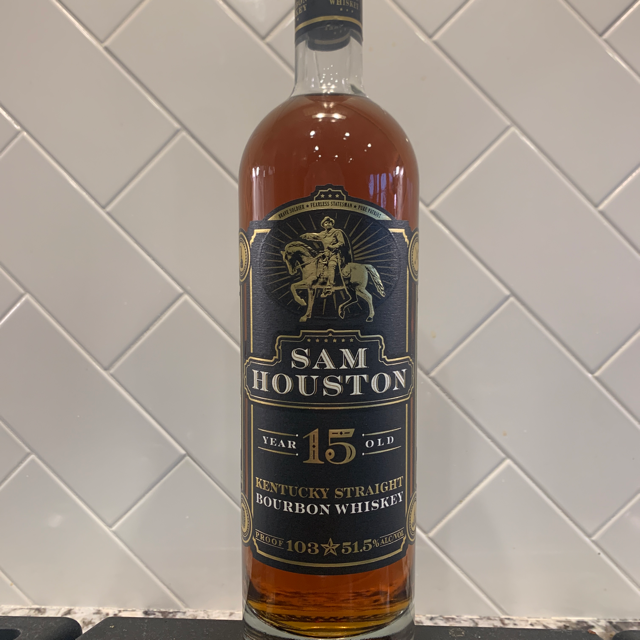 Sam Houston 15 Year Kentucky Straight Bourbon Batch MS-2 (Release No. 7 2021)