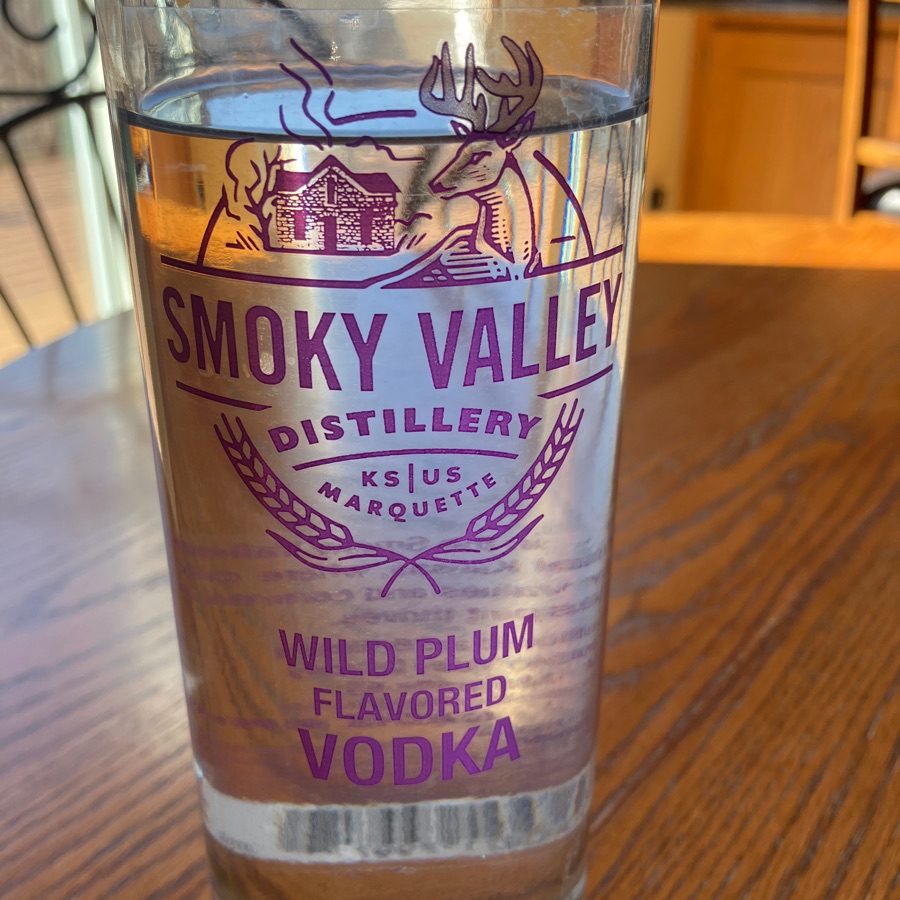Smoky Valley Distillery Wild Plum flavored vodka