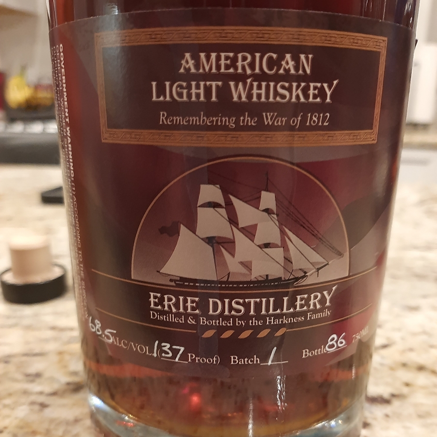 Erie Distillery American Light Whiskey
