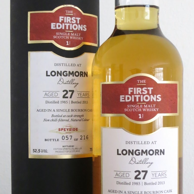 First Editions Longmorn 27 YR Speyside Single Malt Scotch