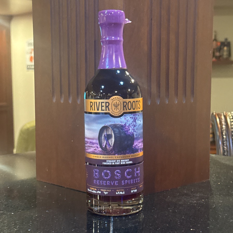 River Roots Straight Rye Whiskey Finished in Port Barrels RM-R-A20-VS8 (Bosch Reserve Spirits)