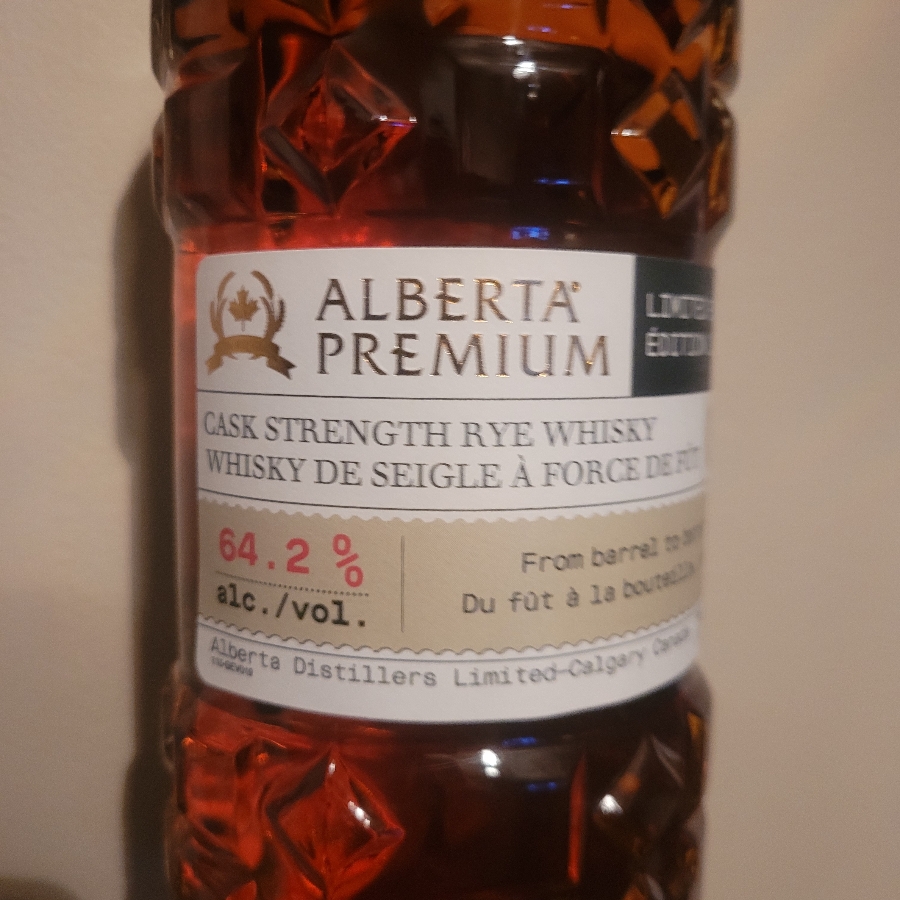 Alberta Premium Cask Strength Rye (2024 Release)