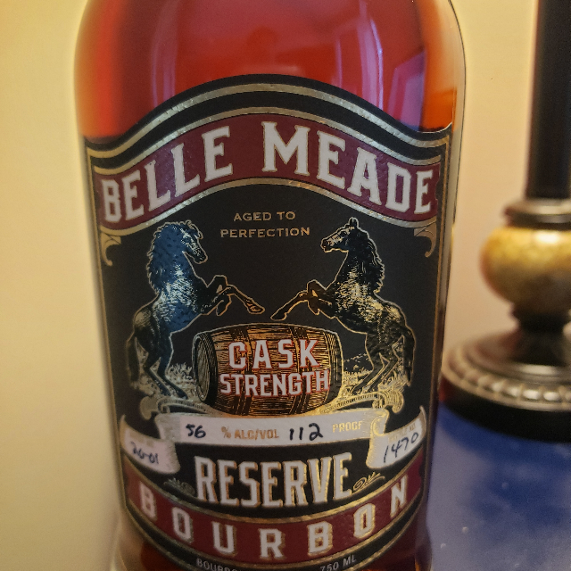 BELLE MEADE CASK STRENGTH BOURBON BATCH 20-01 (HYVEE)